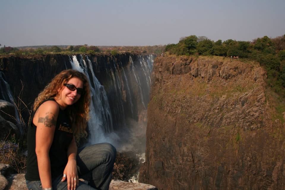 Gabriella a Victoria Falls