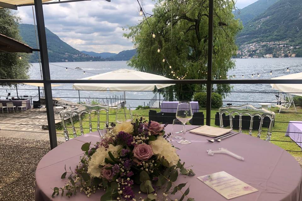 Wedding lilla como lake