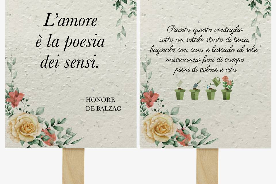 Ventaglio Piantabile Floreale