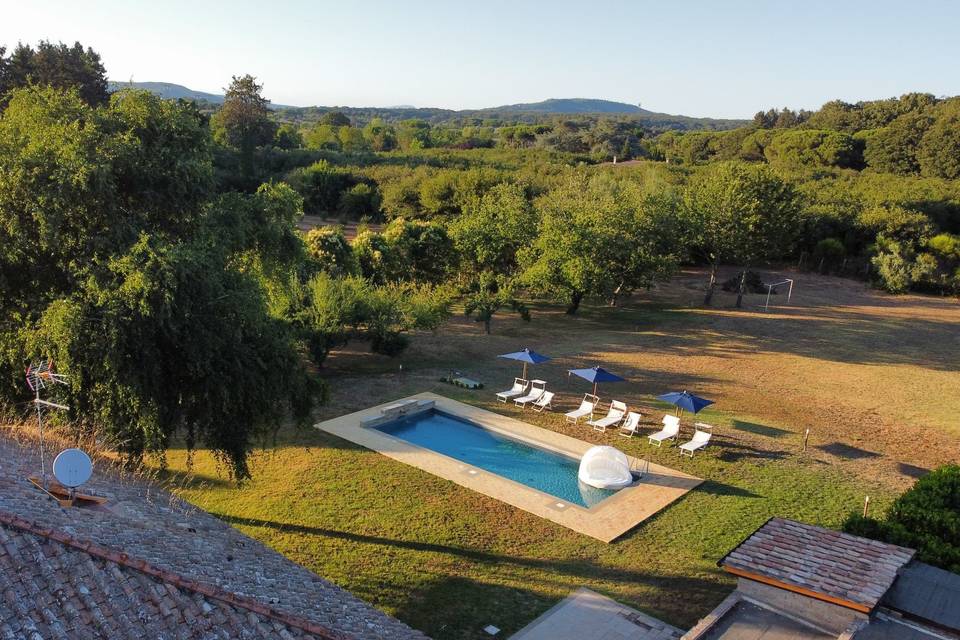Vista con drone