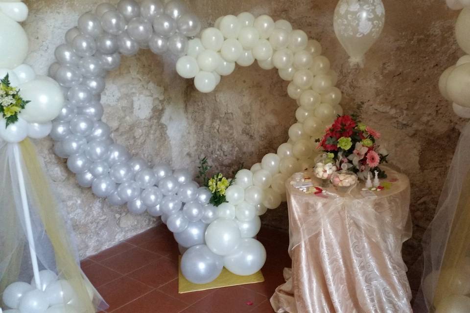 Balloons wedding day