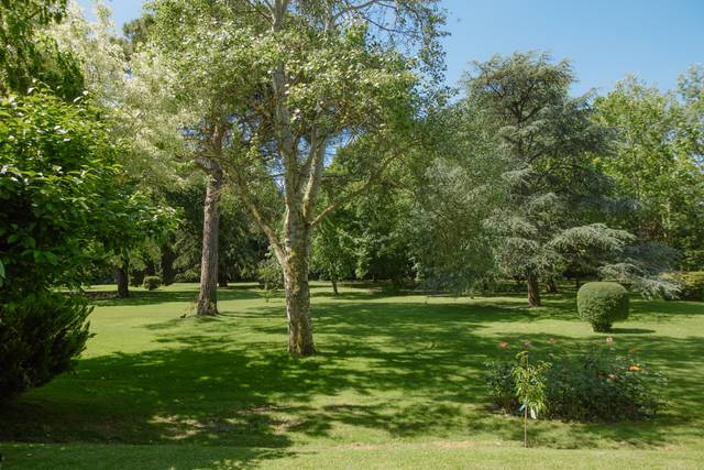 Giardino fronte villa