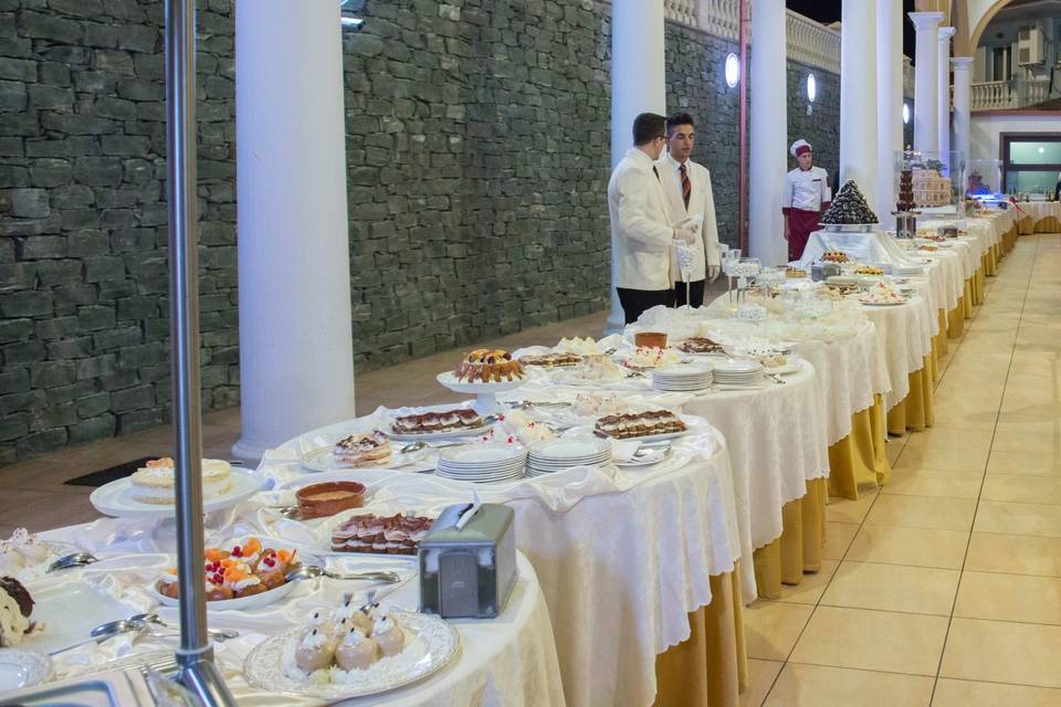 Buffet di dolci della casa