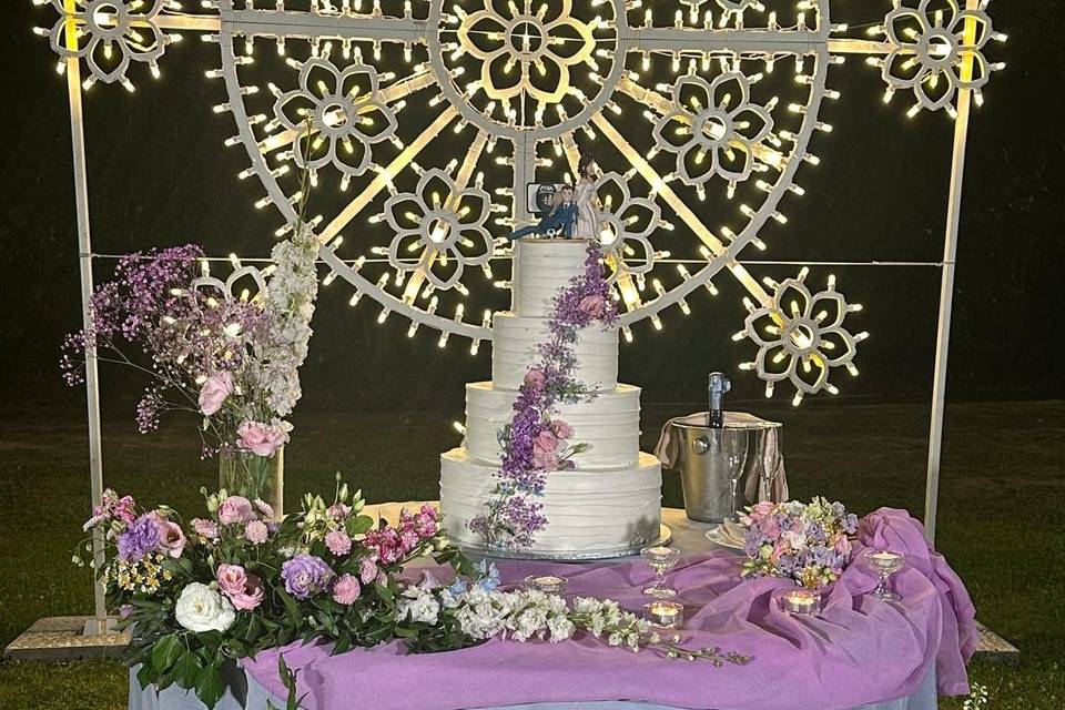 Allestimento taglio torta