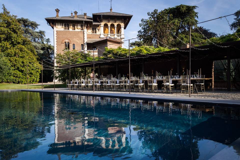 Cena matrimonio - piscina