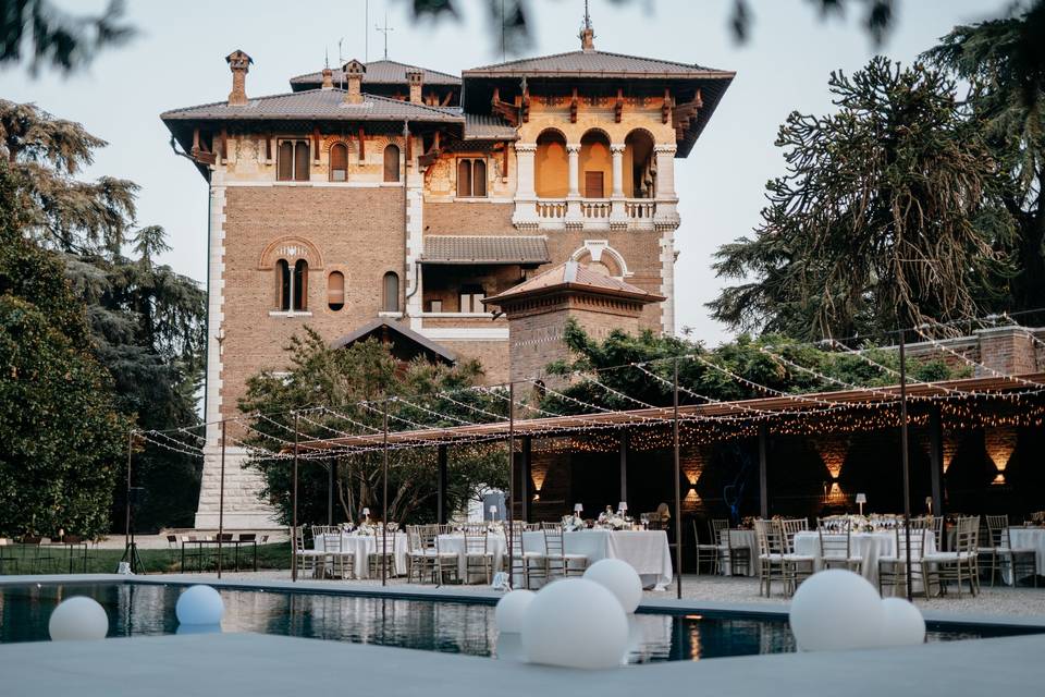 Cena matrimonio - piscina