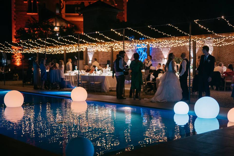 Cena matrimonio - piscina