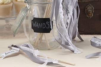 Wedding Wands Argento