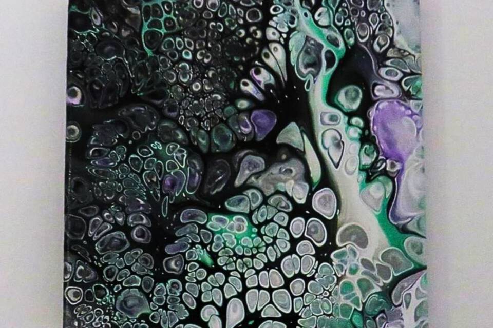 Bomboniera fluid painting