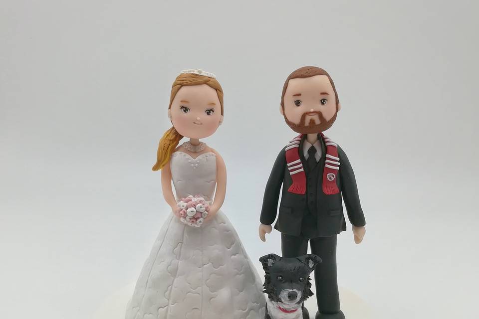 Cake topper sposi