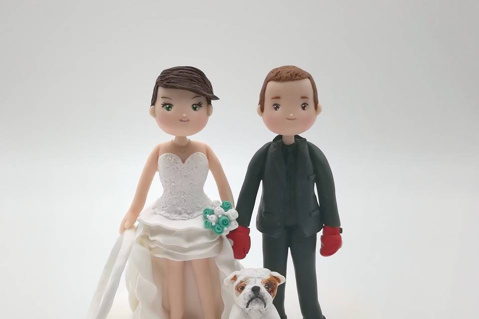 Cake topper sposi