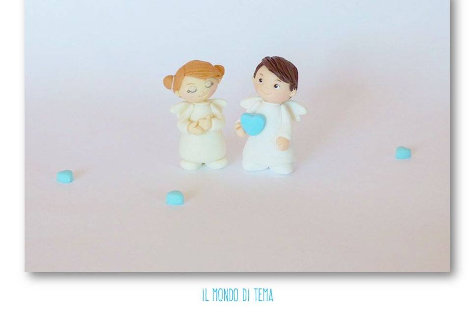 Cake topper Battesimo