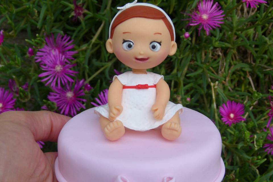 Cake topper battesimo