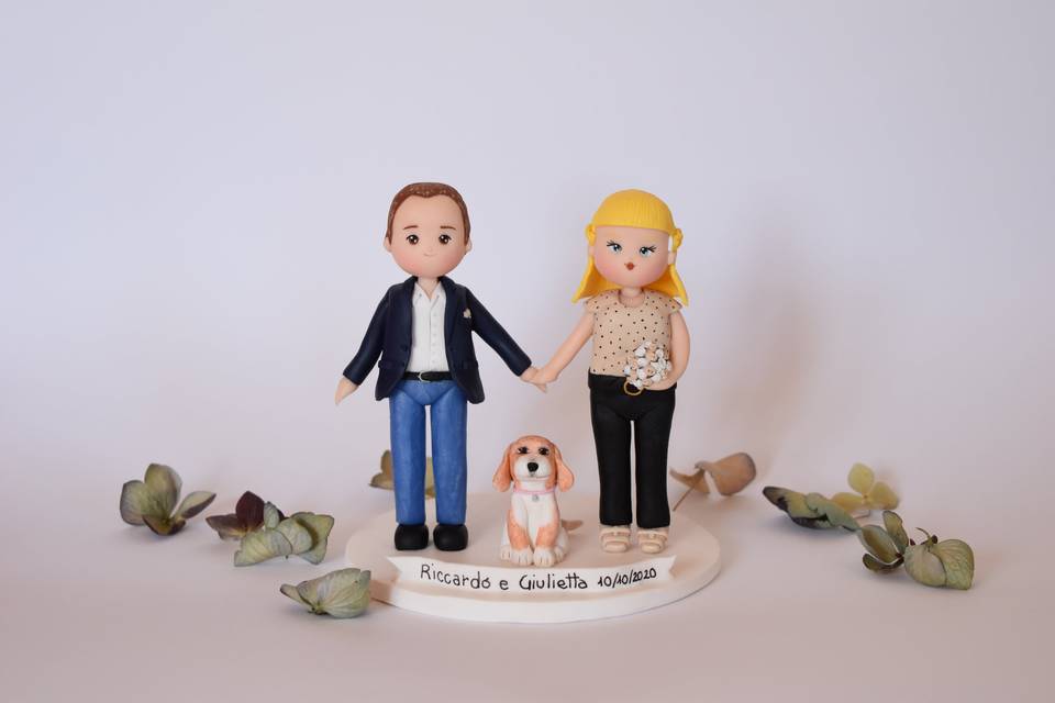 Cake topper sposi