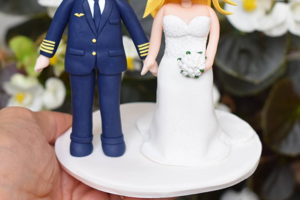 Cake topper sposi