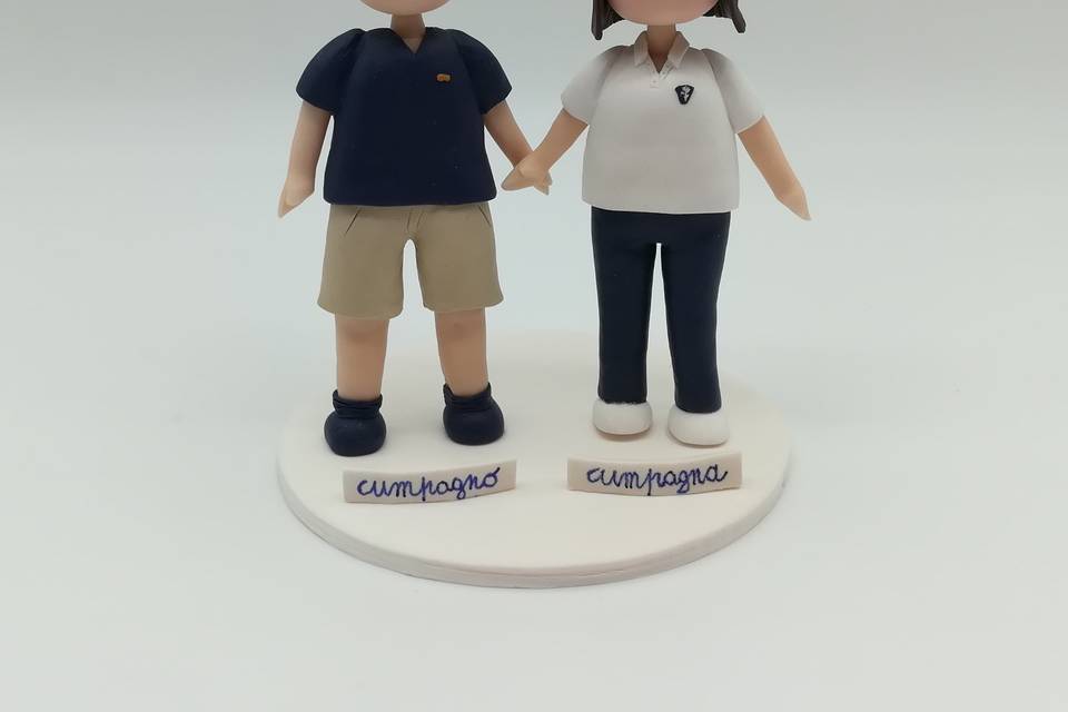 Cake topper sposi