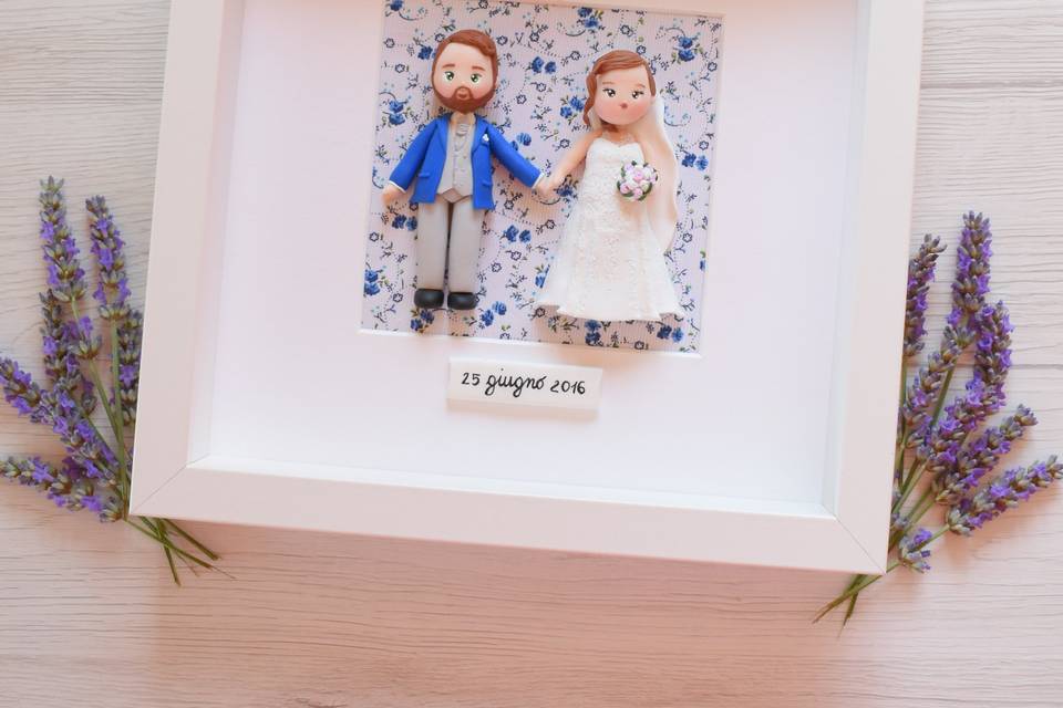 Cake topper sposi