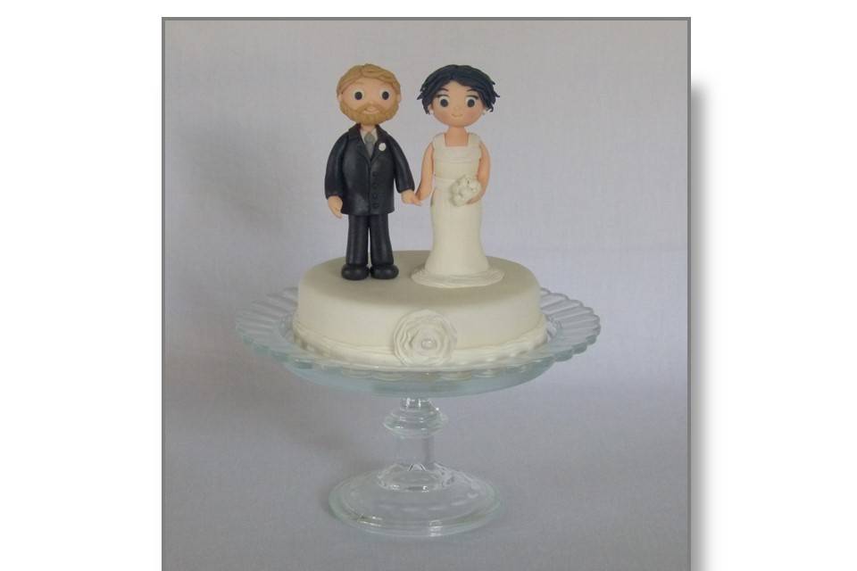 Cake topper sposi