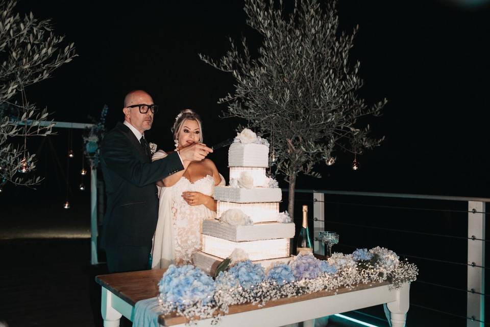 Taglio torta pontile