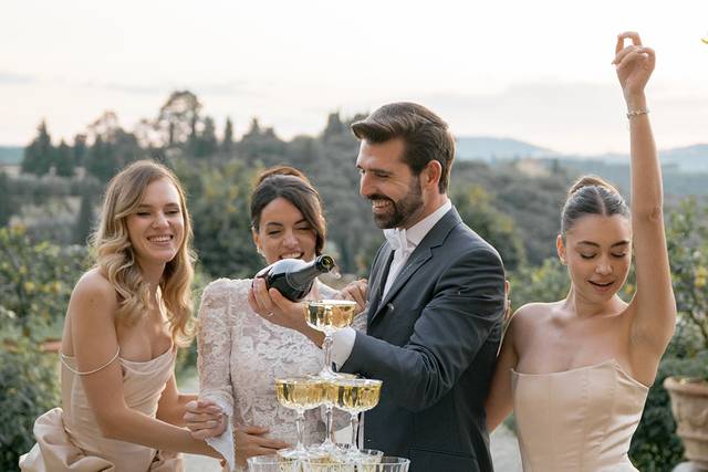 Brindisi sposi e damigelle