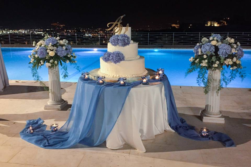 Wedding cake table