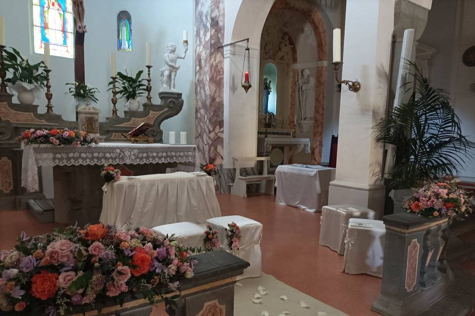 Addobbo cerimonia Chiesa