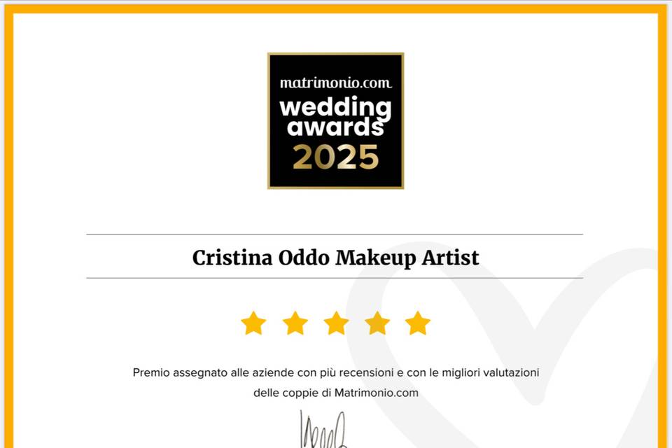 Wedding awards
