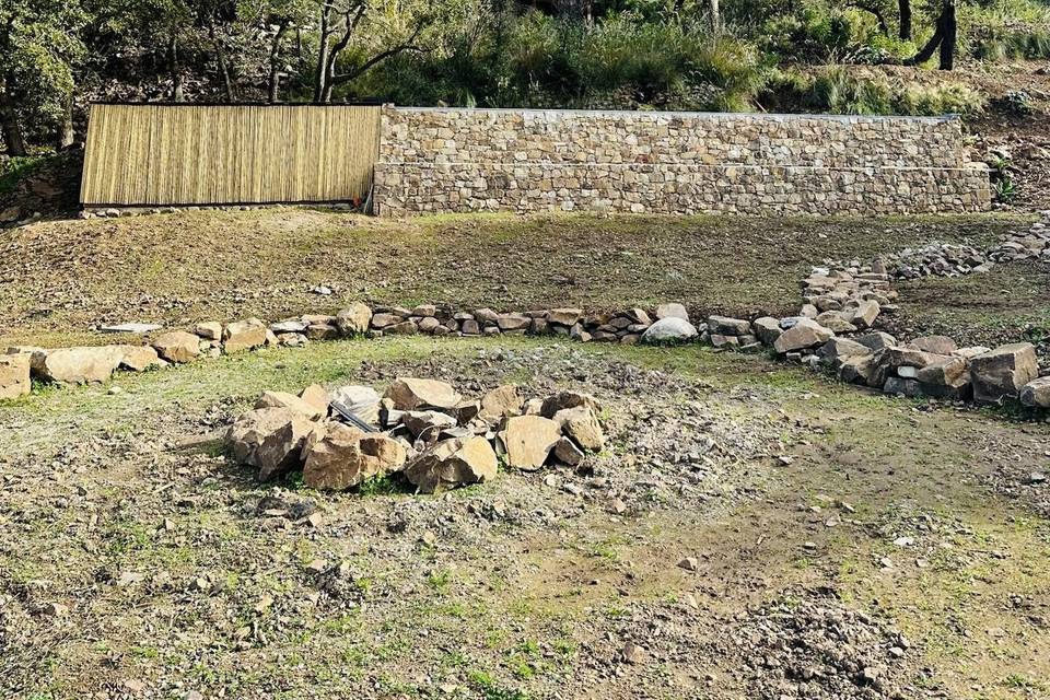 Il firecamp e parte del giardi