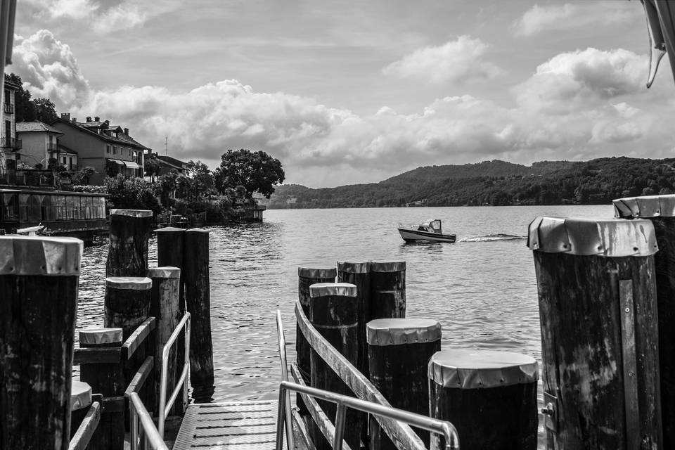 Battello e isola san giulio