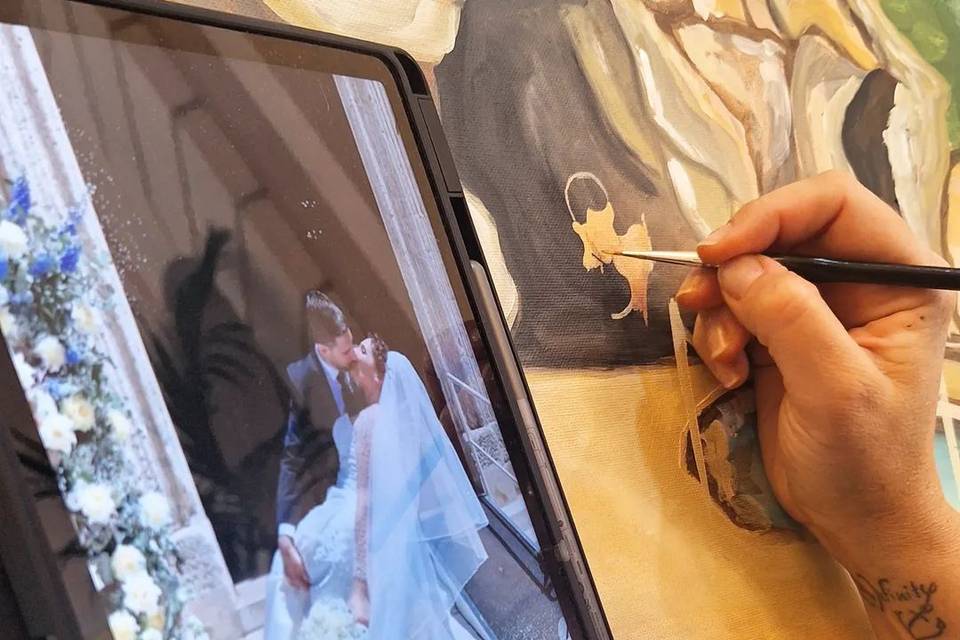 Live Painting Wedding