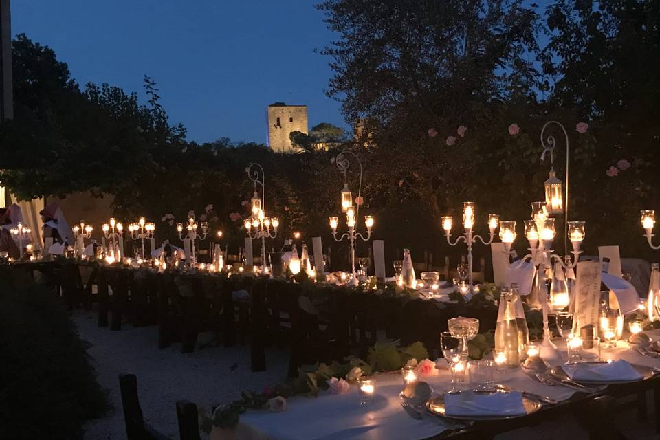 Mise en place in giardino