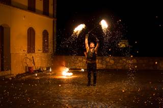 Spettacolo di Fuoco e Luci Elvis