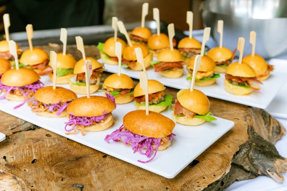 Selezione di hamburger