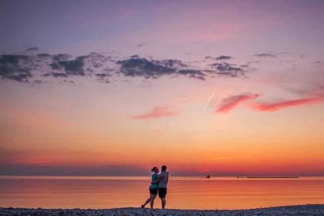 Un tramonto romantico