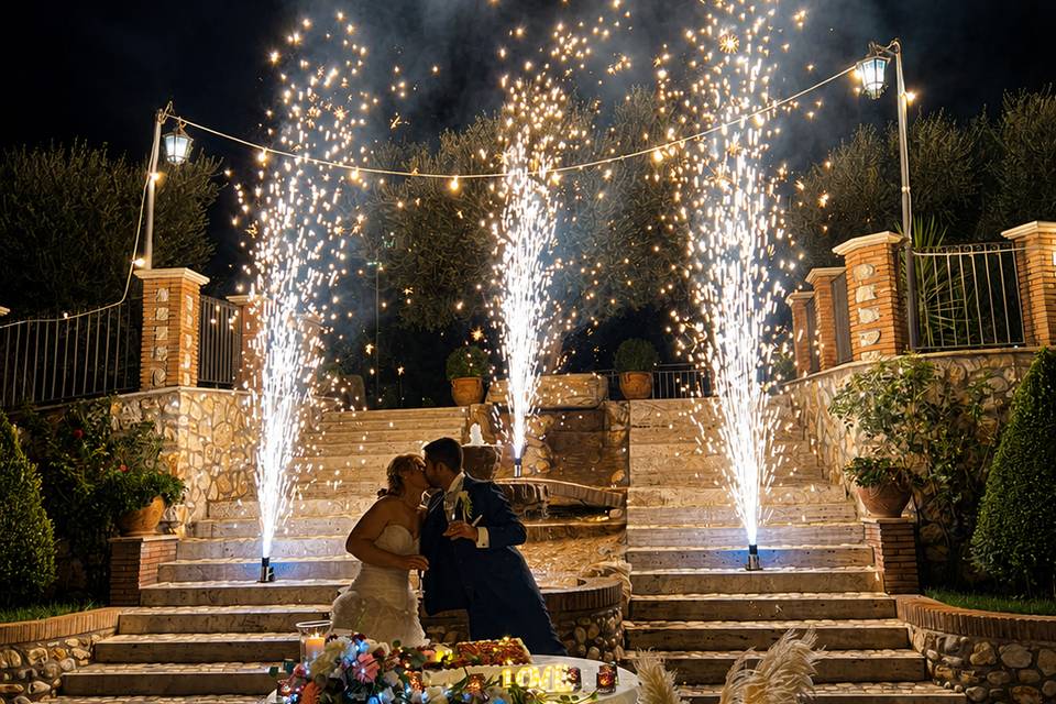 Bacio tra le fontane