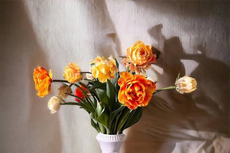Vaso di tulipani