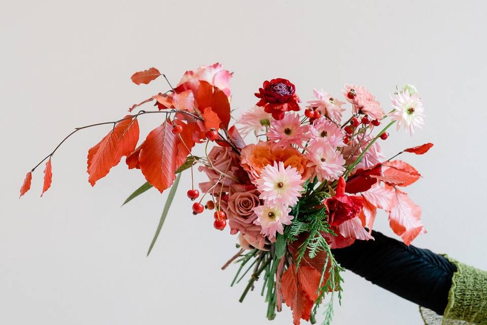 Bouquet rosso e rosa