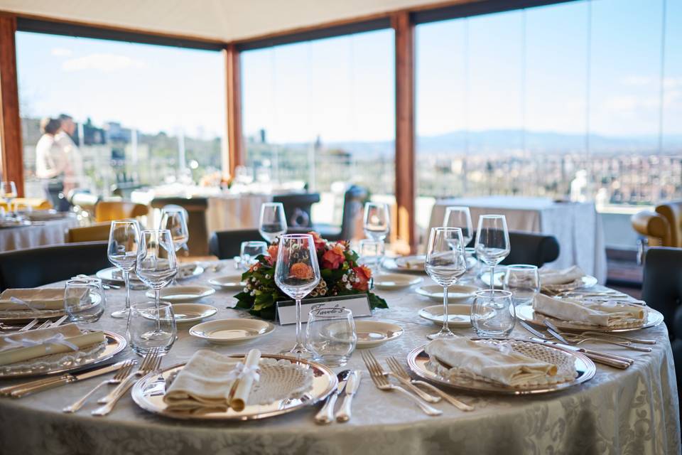 Pranzo nel gazebo panoramico