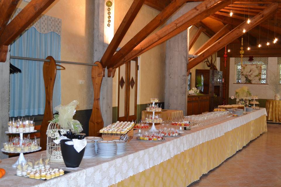 Buffet aperitivo di benvenuto