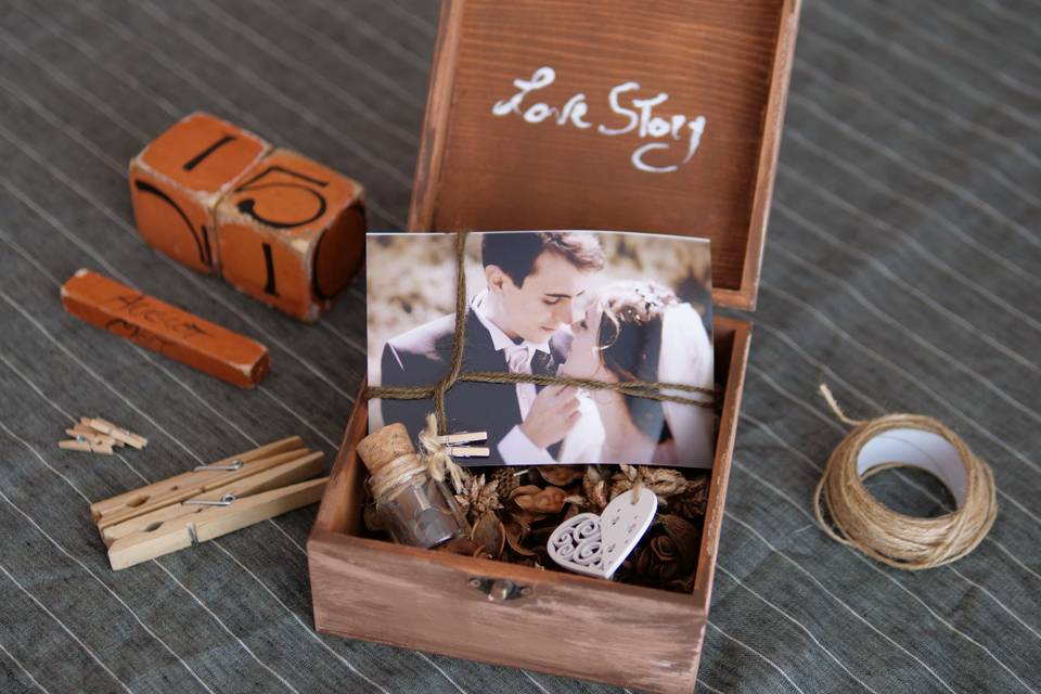 Wedding packaging brown