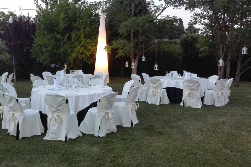 Allestimento in giardino