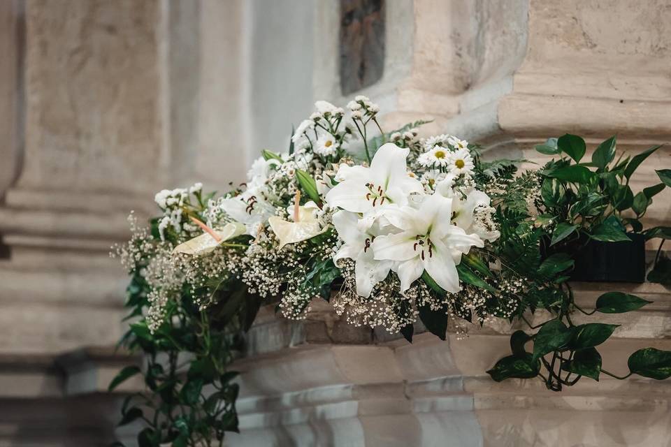 Decorazioni floreali chiesa