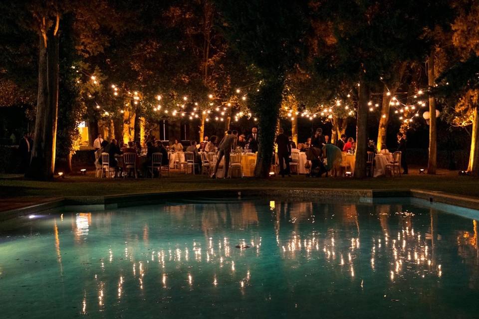 Cena nel parco alferrale