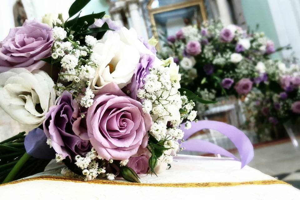 Bouquet rose e lisianthus