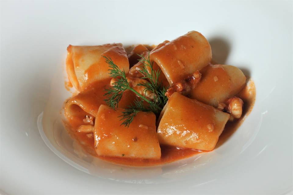 Paccheri con astice