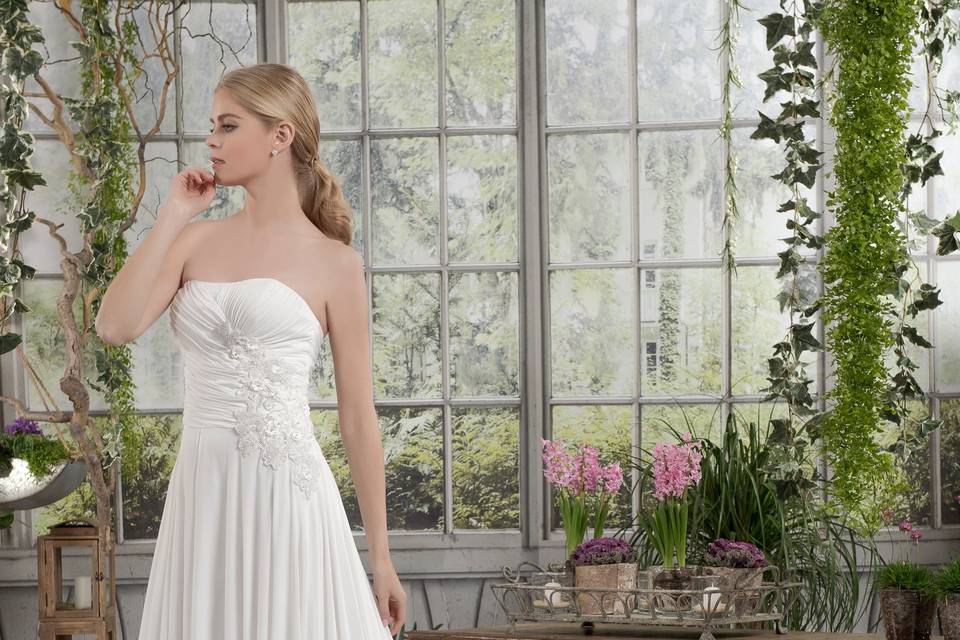 Celeste 2020 - abito chiffon