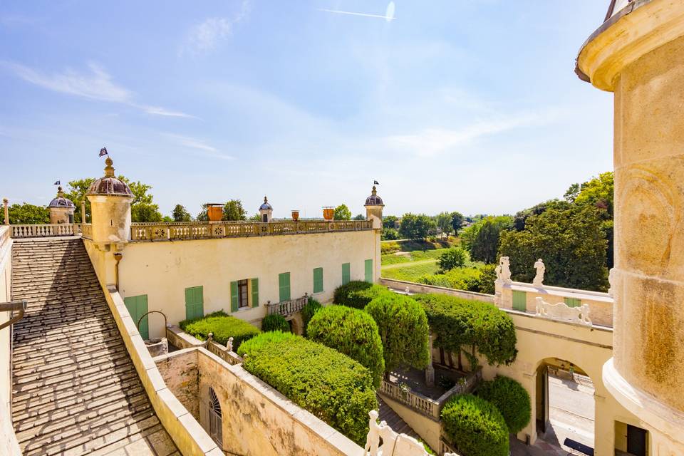 Veduta dal giardino