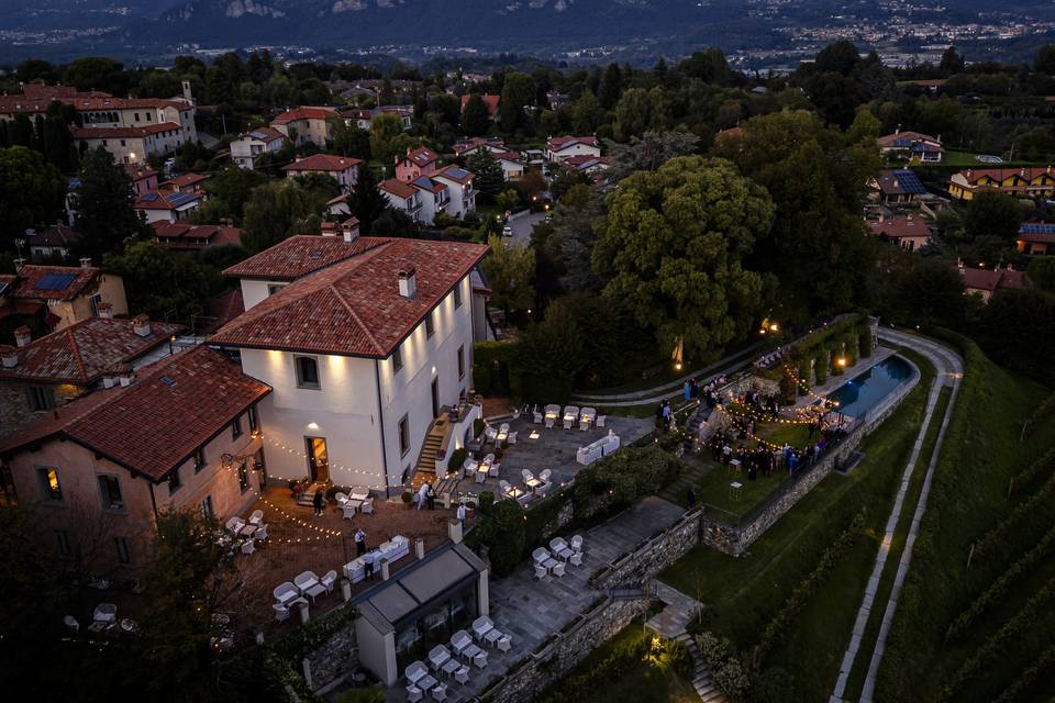 La Villa dall'alto