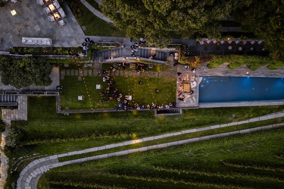 La Villa dall'alto