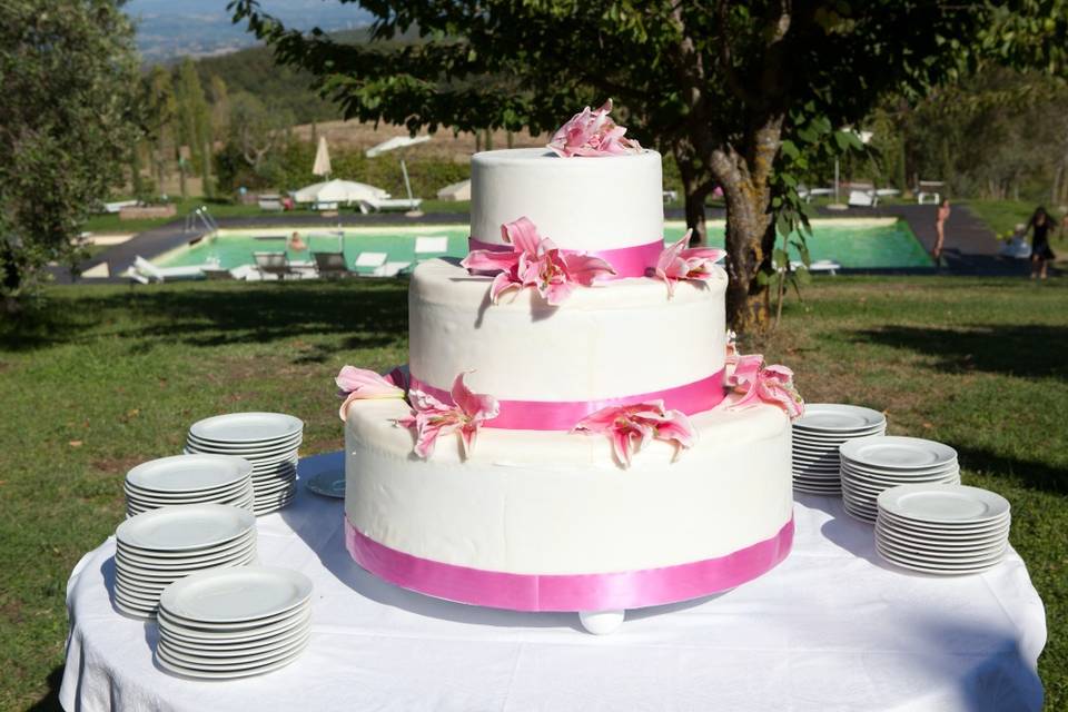 Torta bordo piscina